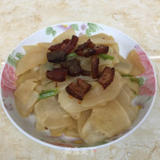 油渣炒萝卜的做法步骤：7