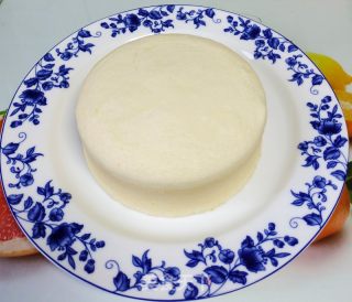 裱花大米粉蒸蛋糕的做法步骤：15