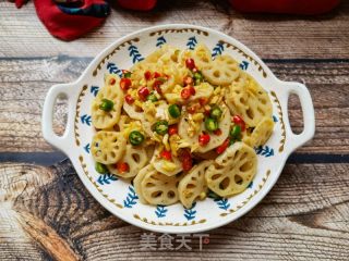 青红椒姜米拌莲藕的做法步骤：10