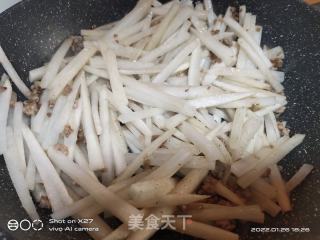 萝卜烧肉末的做法步骤：3
