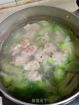 儿菜肉丸汤的做法步骤：4