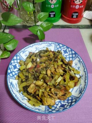 烧肉炒酸菜的做法步骤：11