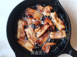 香煎五花肉的做法步骤：7