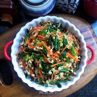 菠菜拌豆芽的做法步骤：10