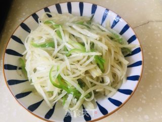青椒炒土豆丝的做法步骤：8