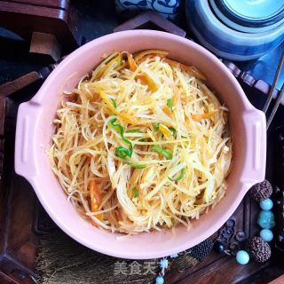 油泼土豆丝的做法步骤：9