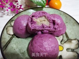 紫薯芋泥包的做法步骤：10