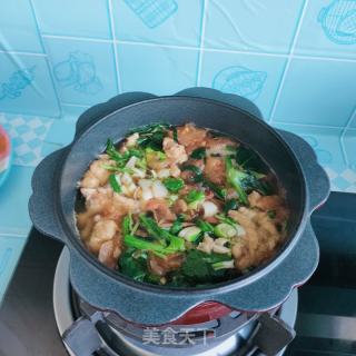 菠菜酥肉汤的做法步骤：16