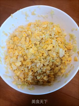 包菜鸡蛋馅饼的做法步骤：9