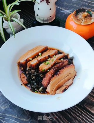 五花肉雪里蕻扣肉的做法步骤：21
