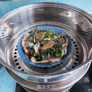 五花肉雪里蕻扣肉的做法步骤：18