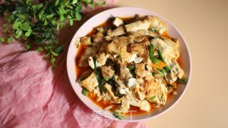 五花肉烧豆腐的做法步骤：7