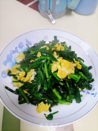 韭菜炒鸡蛋的做法步骤：4