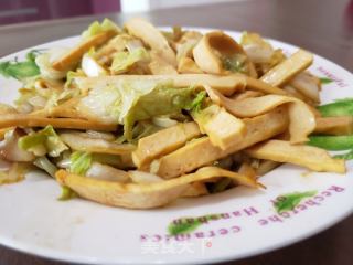 白菜炒豆干的做法步骤：8