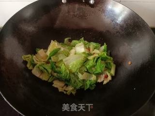 小炒生菜的做法步骤：6