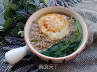 荷包蛋菠菜荞麦面的做法步骤：10