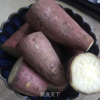 红薯丸子的做法步骤：1