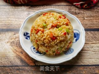 小米椒芹菜火腿肠炒饭的做法步骤：14