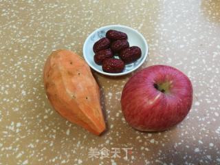 红薯苹果红枣汤的做法步骤：1
