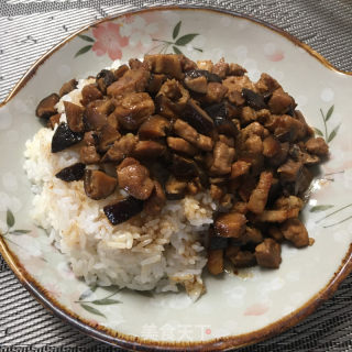 香菇卤肉饭的做法步骤：10