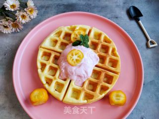 橙香华夫饼的做法步骤：14