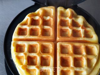 橙香华夫饼的做法步骤：12