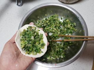 白菜虾皮发面馅饼的做法步骤：5