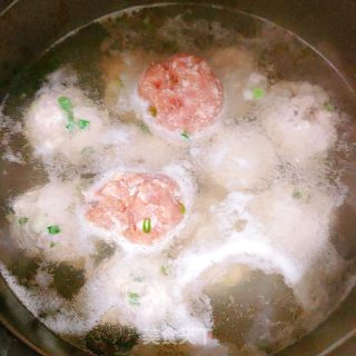 青菜肉圆汤的做法步骤：5