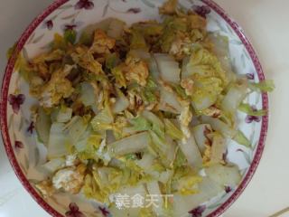 鸡蛋炒白菜的做法步骤：6