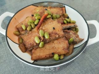 带鱼烧毛豆的做法步骤：13