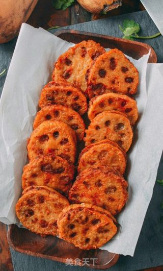 炸藕盒的做法步骤：1