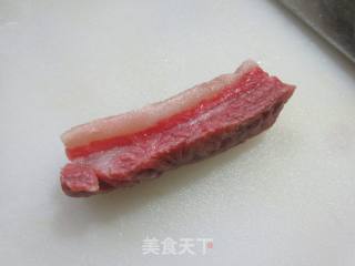 风干肉炒双笋的做法步骤：5
