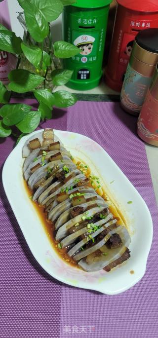 腊肉蒸芋头的做法步骤：8