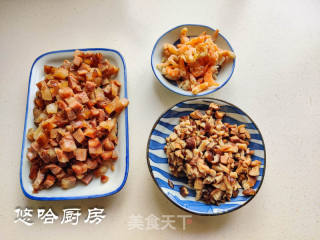 腊味糯米饭的做法步骤：3