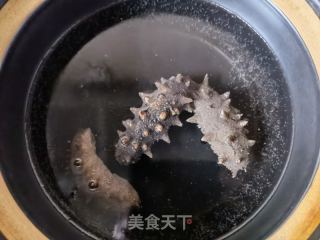 心里美魔芋拌海参的做法步骤：1