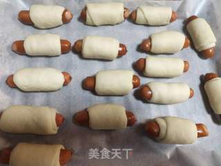 火腿肠小面包的做法步骤：8