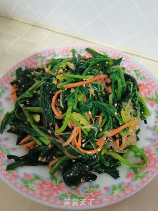 菠菜拌粉丝的做法步骤：18