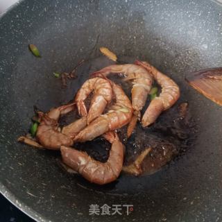 芸豆对虾焖面的做法步骤：7
