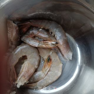 芸豆对虾焖面的做法步骤：2
