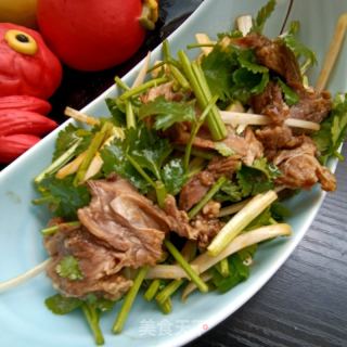 “羊肉”香菜拌羊头肉的做法步骤：15