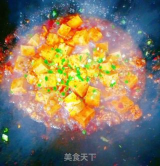 肉末麻辣豆腐的做法步骤：6