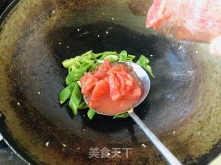 西红柿青椒炒鸡蛋的做法步骤：8