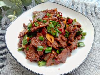 干炒牛肉的做法步骤：12