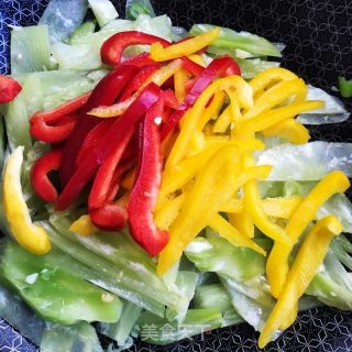 蚝油笋片的做法步骤：7