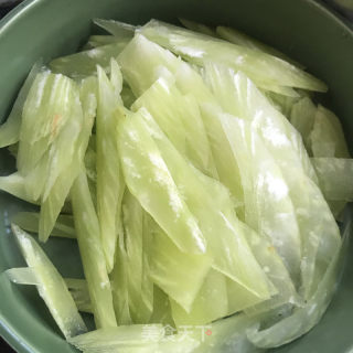 蚝油笋片的做法步骤：4