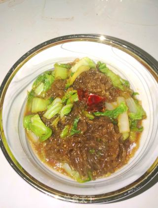白菜炒粉条的做法步骤：7