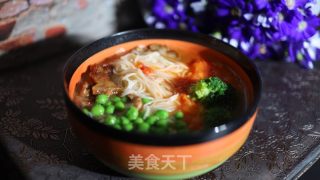 五花肉豌豆面的做法步骤：11