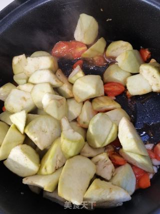番茄烧茄子的做法步骤：5