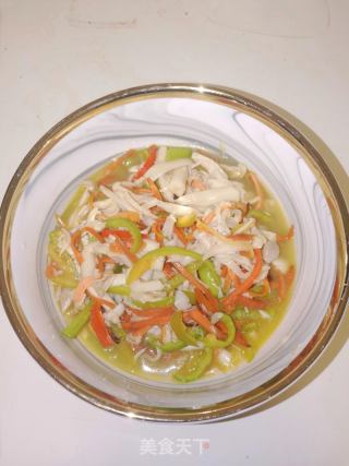 小炒海鲜菇的做法步骤：5
