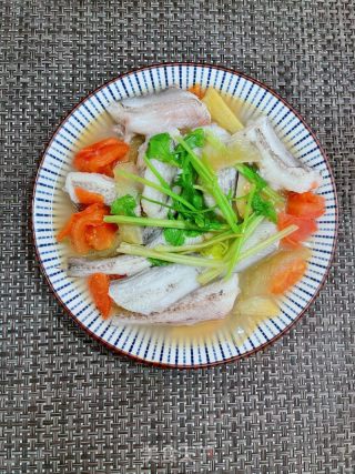 番茄咸菜豆腐鱼的做法步骤：14